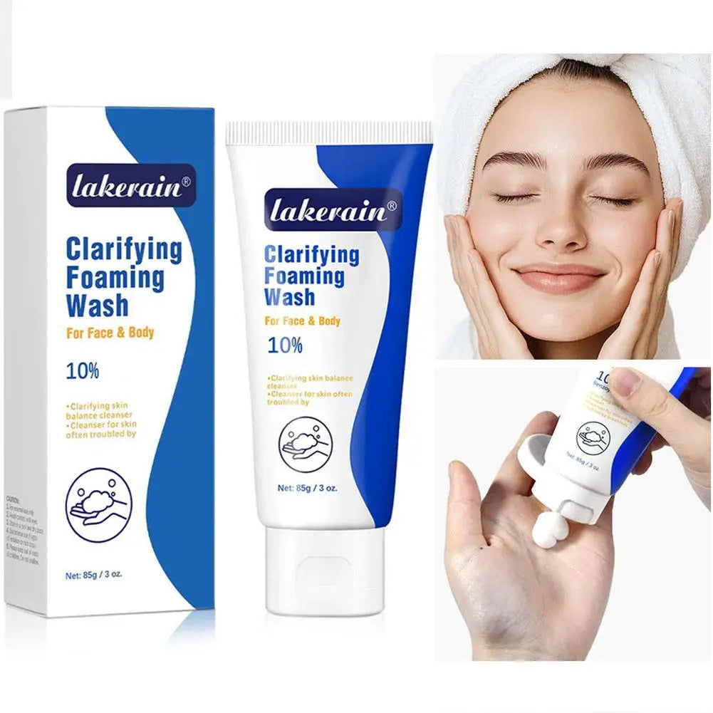 Foaming Wash Facial Cleanser Deep Cleaning Oil-Control Moisturizing Gentle Formula For Face Body Cleaning Skin Care Product Qme