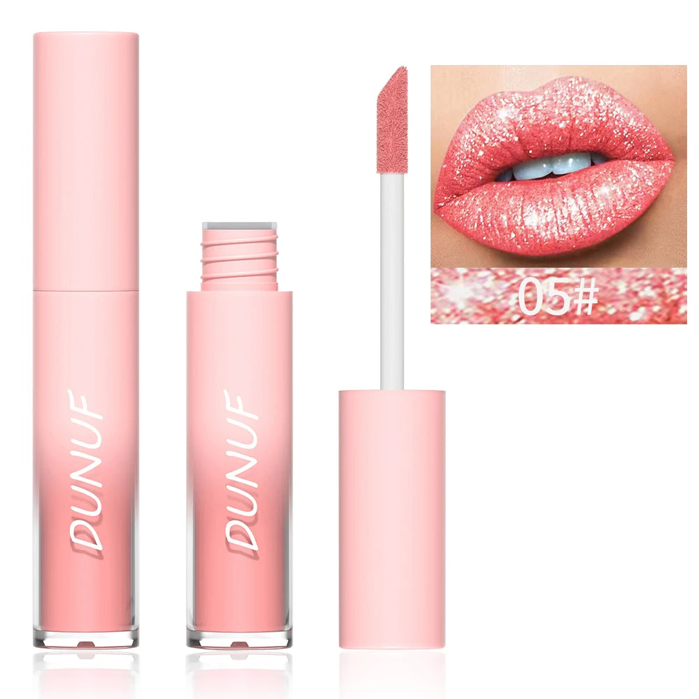 Pearlescent Lipstick Waterproof Long-lasting Lip Gloss Easy Paint Qme 05