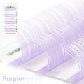 NATUHANA Cream Colored Individual Lashes Faux Eyelash Extensions C D Qme purple white D 0.07mm|8-14 Mixed