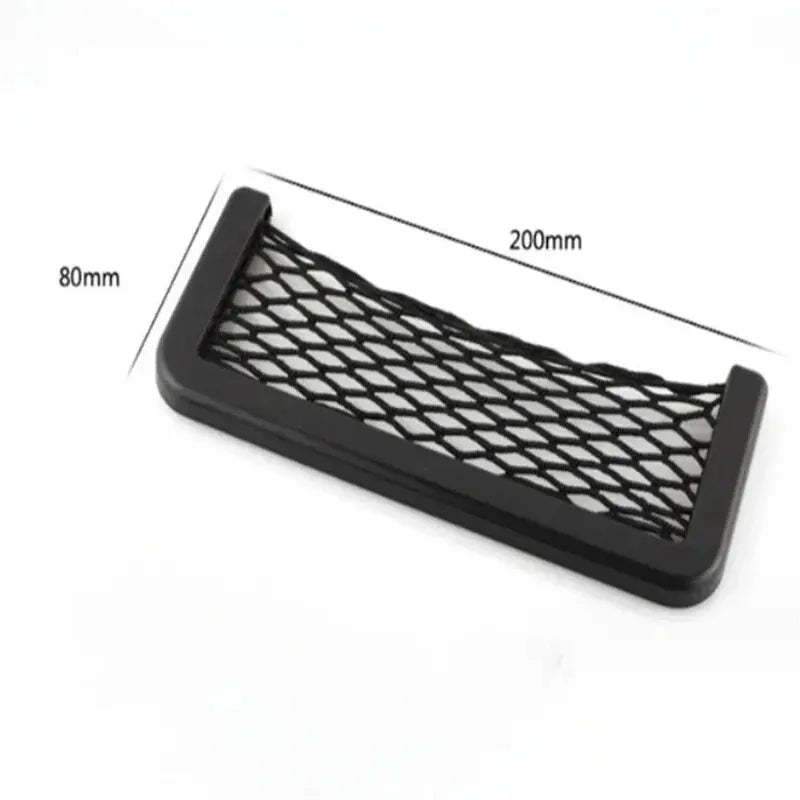 Auto Seat Side Interior Back Sundries Pocket Mesh Storage Bag Phone Net Pocket Holder Car Storage Bag Elastic Flexible Nets Qme 20cm