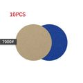 10Pcs Wet/Dry Sandpaper 3 Inch 75MM Hook And Loop Silicon Carbide 240-10000 Grits Waterproof Sanding Disc Qme 7000