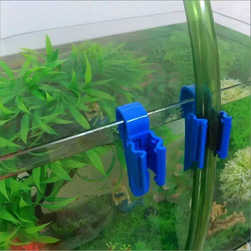 Aquarium Filter Water Pipe Hose Bracket Fixing Clamp Moving Qme