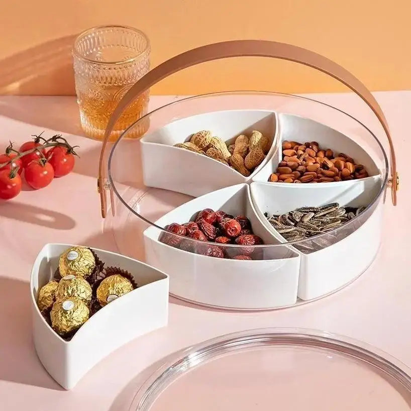 Portable Transparent Dried Fruit Box Lid Household Light Luxury Qme