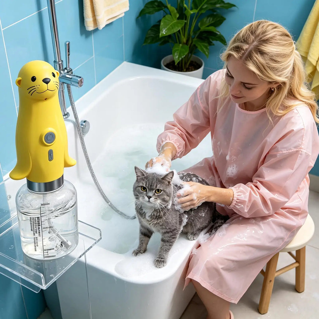 Dog Shampoo Sprayer Automatic Rechargeable Pet Supplies Cat Soap Qme