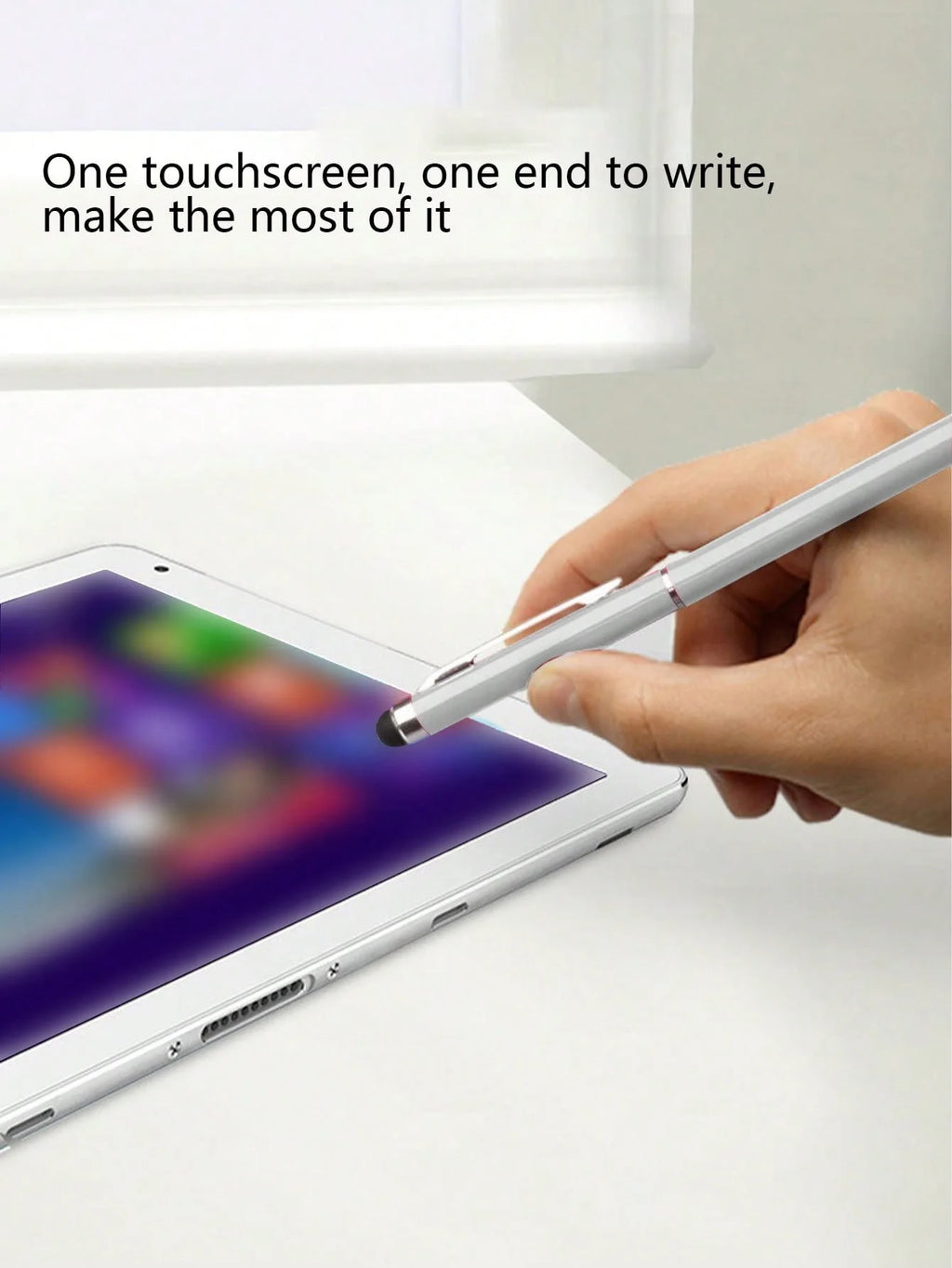 2 Touch Pens Dual-purpose Capacitive Stylus Ballpoint Pen Qme