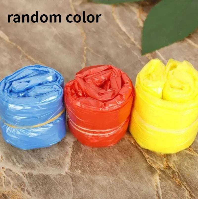 Portable Mini Raincoat Disposable Rain Coat Thicken Rain Ponchos Emergency Waterproof Rainwear Cape Keyring Ball Qme Rain Coat (no ball) 5PCS