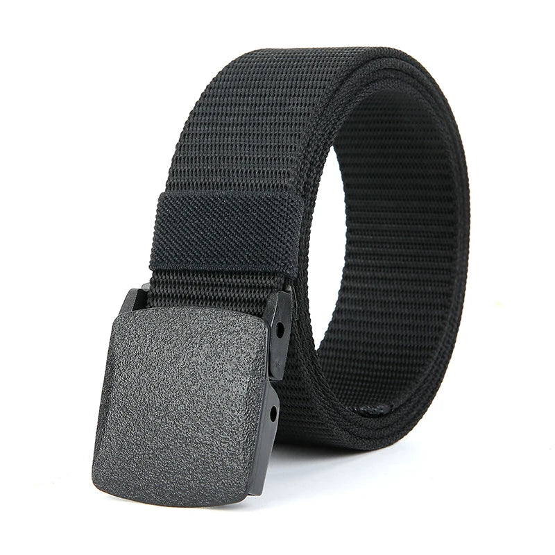 Outdoor Hunting Multifunctional Tactical Canvas Beltmilitary Qme black 120cm