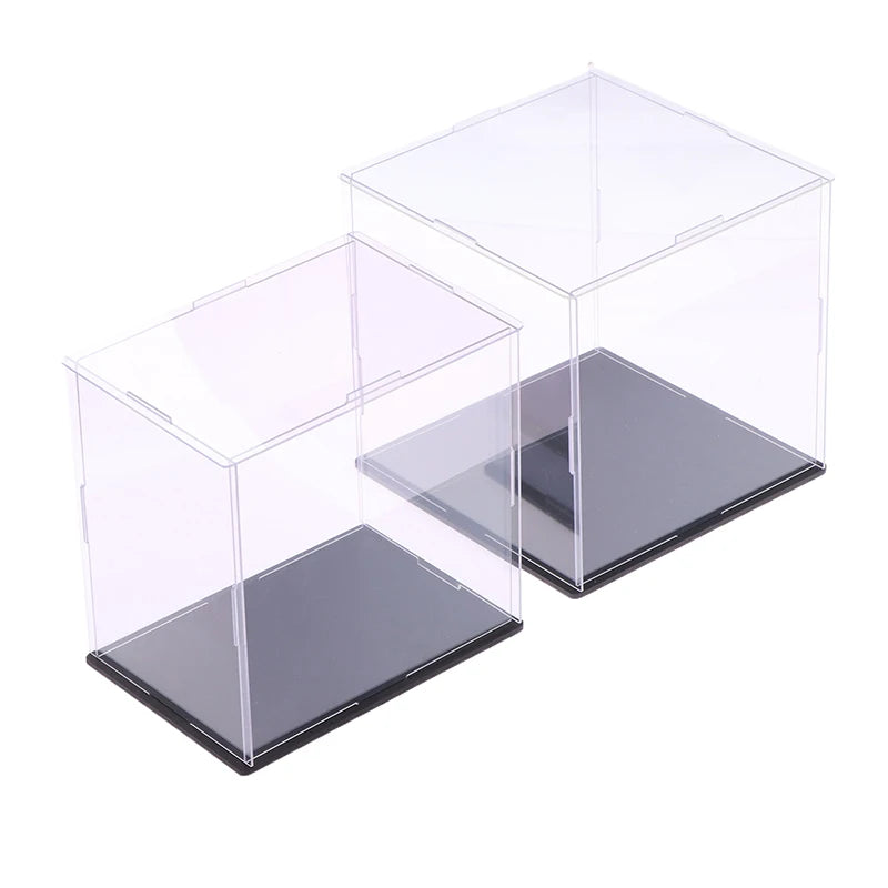 1Pc Transparent Acrylic Display Box Storage Dustproof Protection Display Cabinet Box For Dolls/Toys/Collectibles 22 Sizes Qme