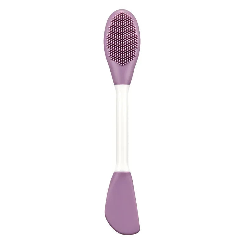Double Head Silicone Facial Mask Brush Massage Cleaning Brushs DIY Qme 1PCS China Mainland