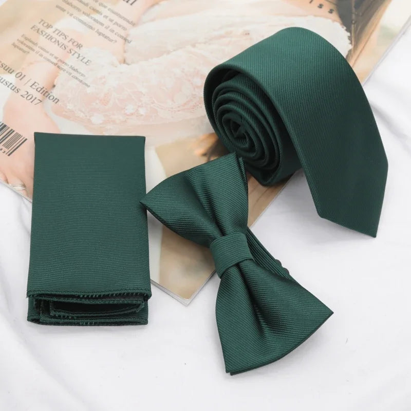 Paisley Men's Casual Bowtie Tie Skinny Polyester Necktie Pocket