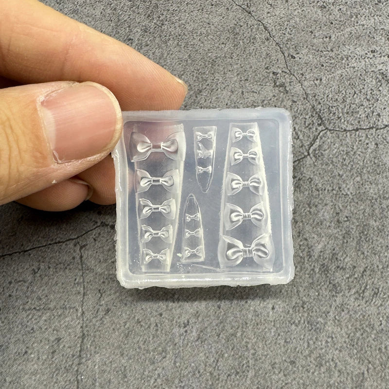 3D Silicone Transparent Nail Mold Lotus Leaves Nails Carving Mold Template DIY Nail Art Decoration Manicure Design Tools Qme style 12