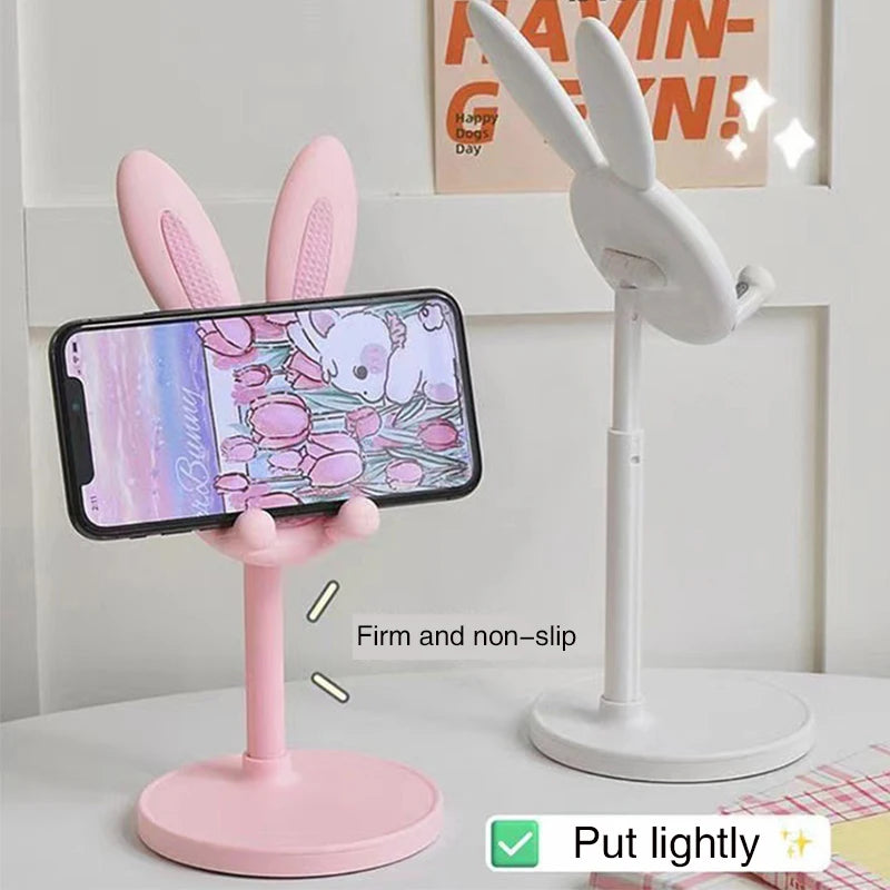 Pink Phone Holder Desktop Cell Stand Iphone 13 14 Samsung Smartphone Qme