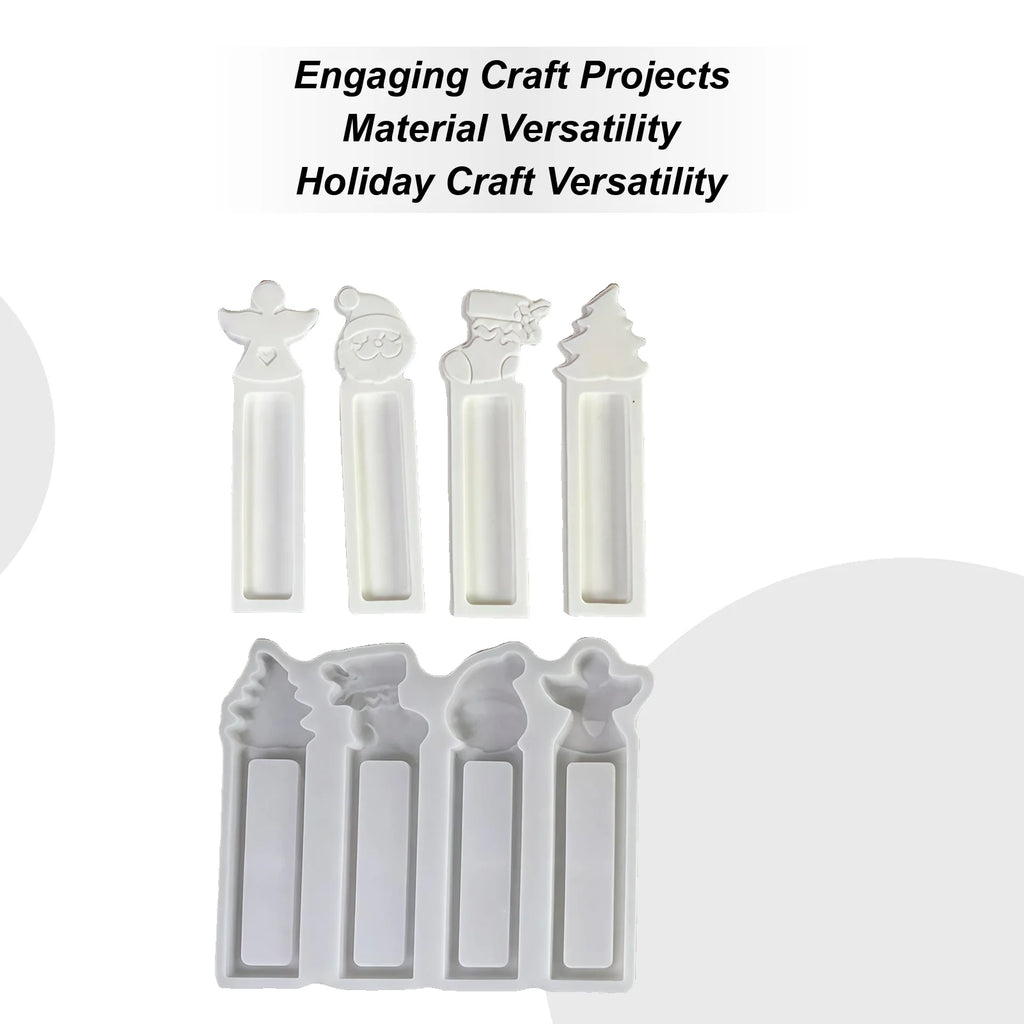 Money Holder Silicone Mold 4-Cavity Christmas Ornament Moulds Quick Demolding Cash Holder Mold For Holiday Gathering Home Qme