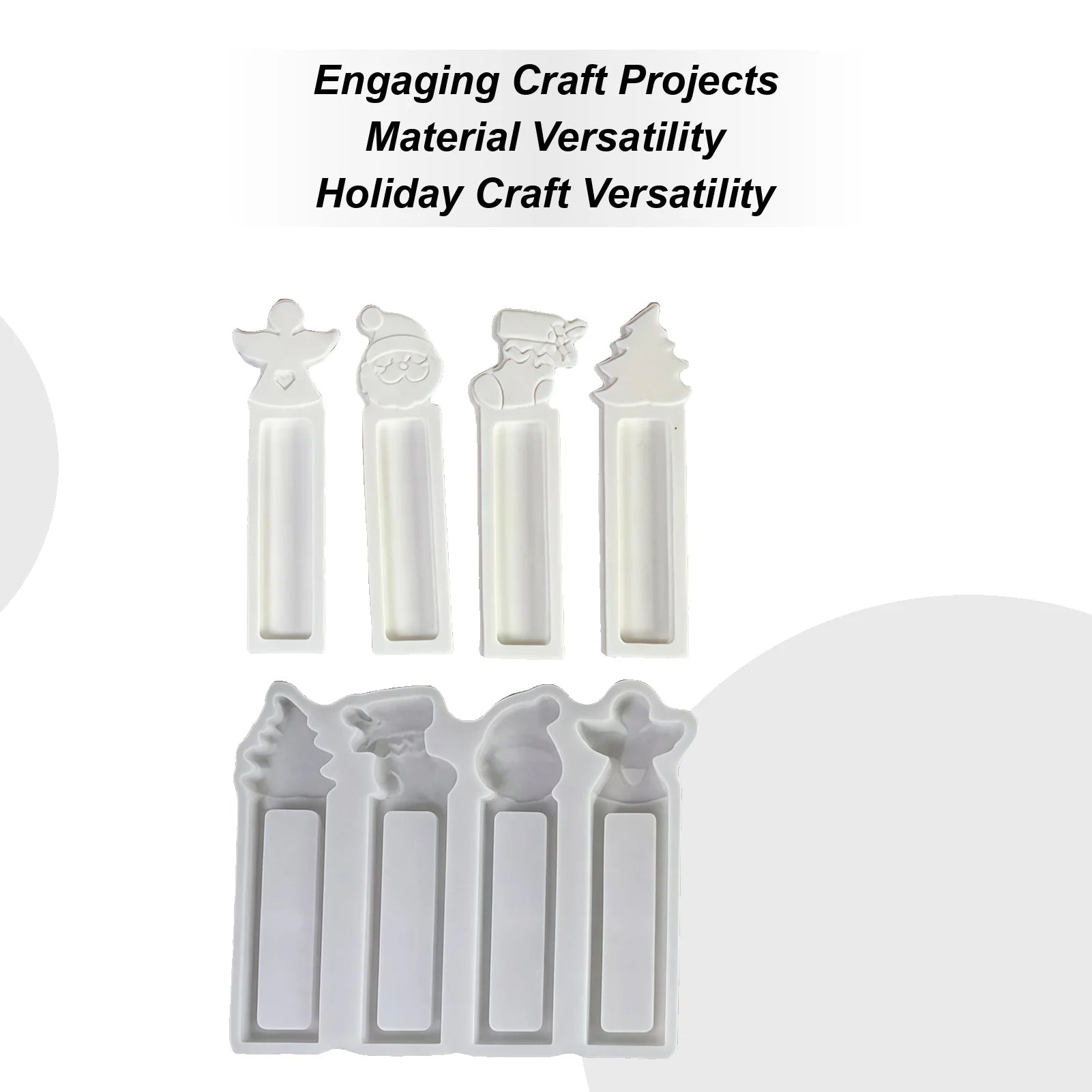 Money Holder Silicone Mold 4-Cavity Christmas Ornament Moulds Quick Demolding Cash Holder Mold For Holiday Gathering Home Qme