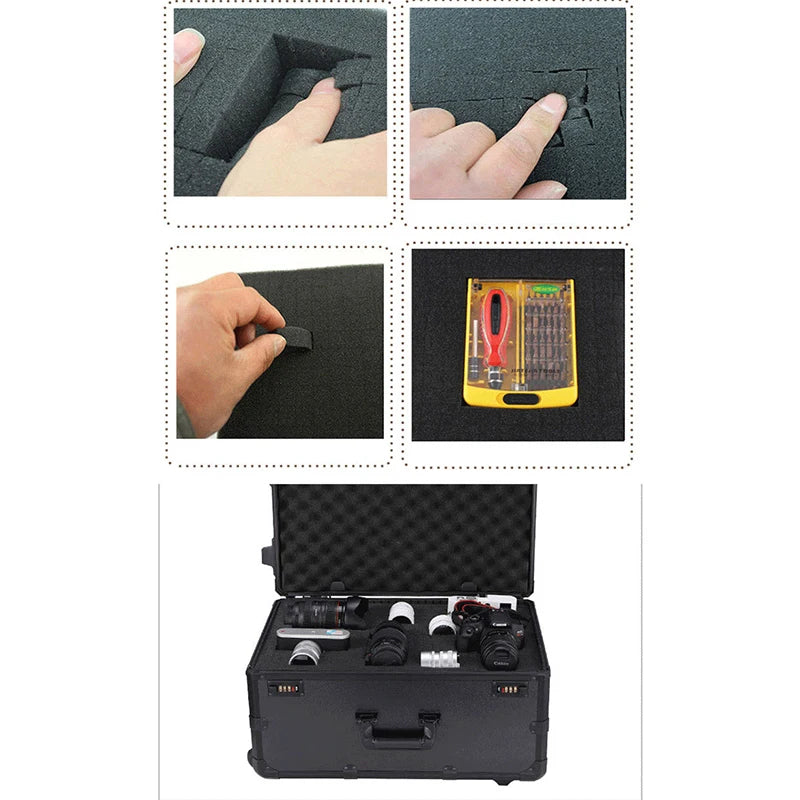 40x30CM Density Precorted Toolbox Foam Insert Foams Tool Organizer Qme