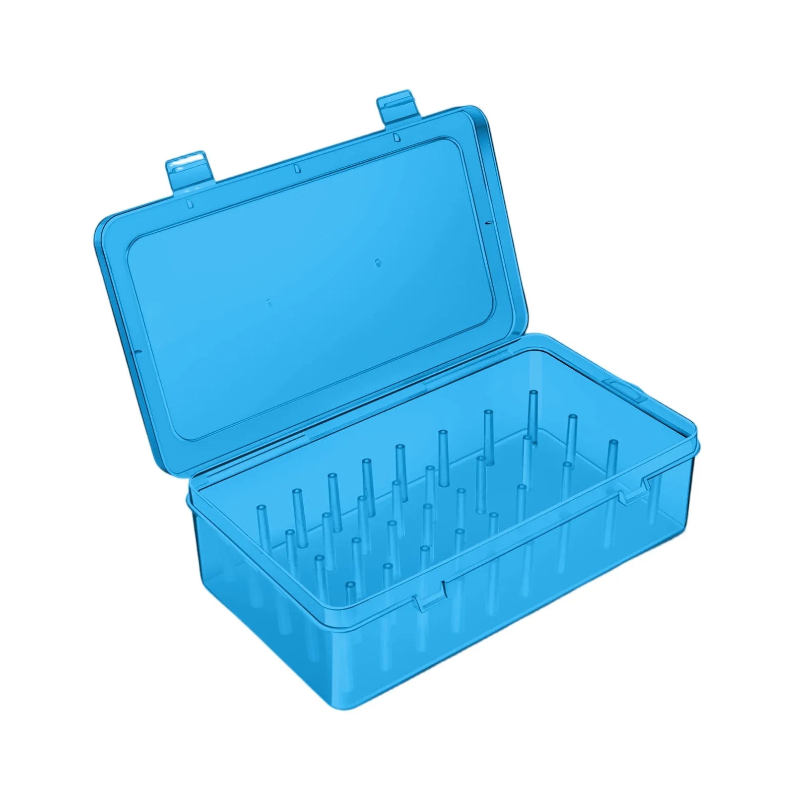 Plastic Convenient Cakes Decorating Kit Storage Organizer with 42 Pegs Piping Tip Set Practical Home Cake Shop Storage Tool Qme Blue One Size