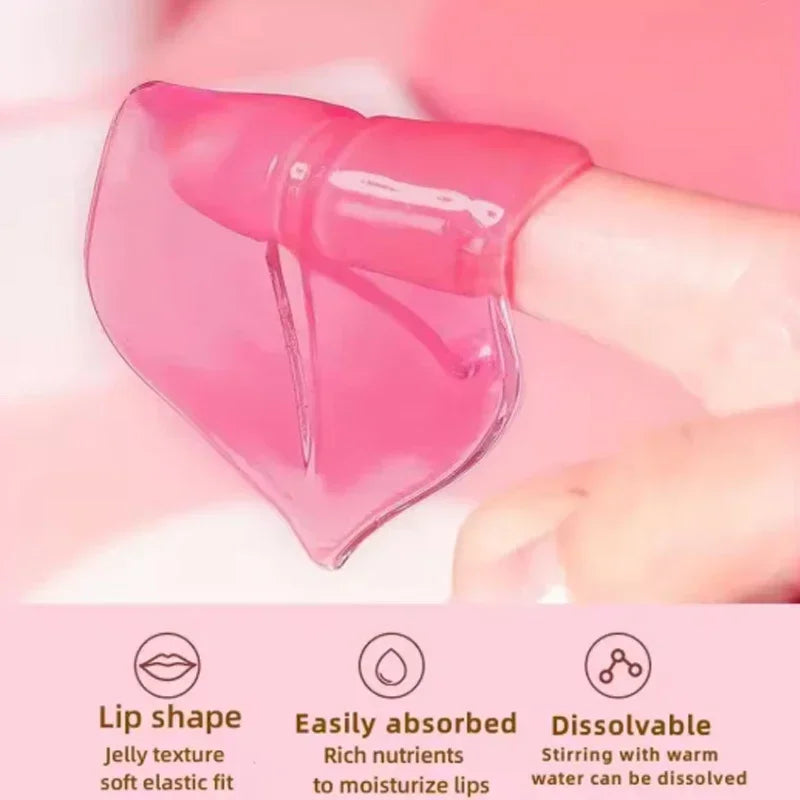 20PCS Crystal Collagen Lip Masks Hyaluronic Acid Lip Treatments Moisturizing Beauty Lip Patches Hydrating Plumper Skin Care Qme
