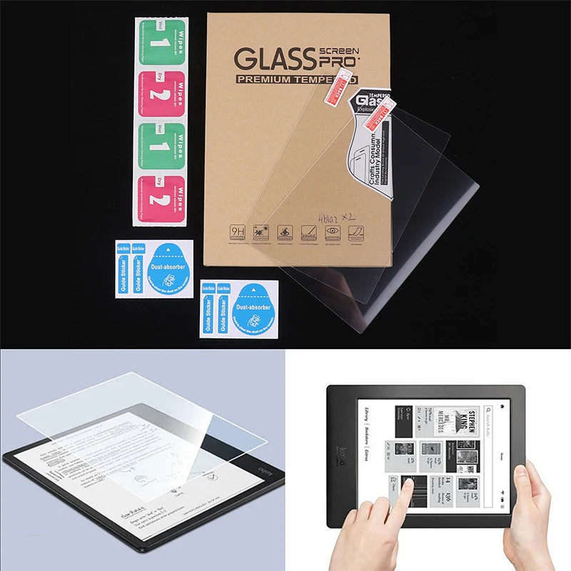 6 7 Screen Protector Anti Shockproof Tempered Glass Bubble KOBO Clara Qme