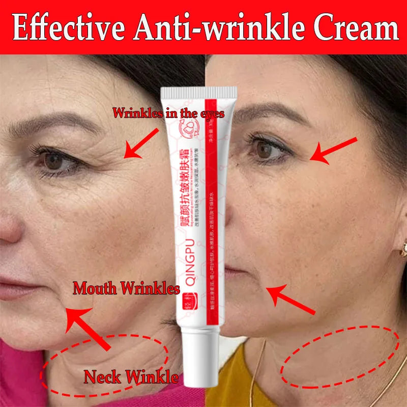 Instant Wrinkle Remover Face Cream Anti Aging Firming Lifting Fade Fine Lines Whitening Moisturizing Brighten Tighten Skin Care Qme