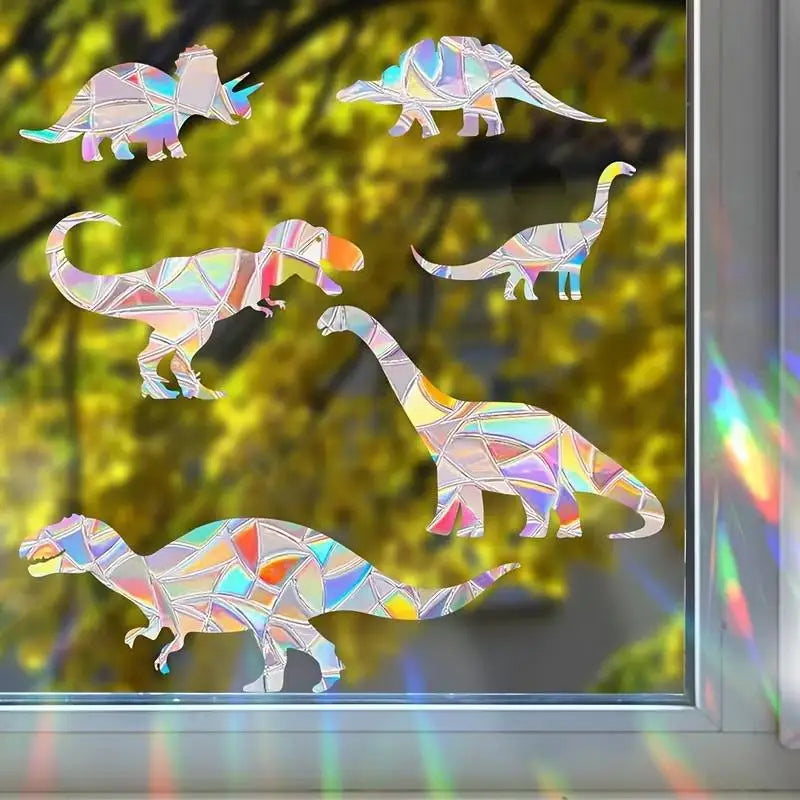 Made Reusable PVC Material Perfect Home Decoration Rainbow Dinosaur Qme