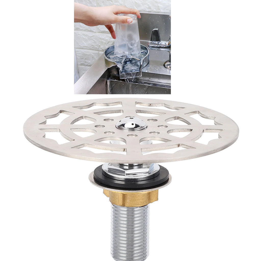 Bar Glass Rinser Faucet Head Stainless Steel Automatic Cup Washer Cleaner Glass Cleaning Tool Cup Rinser Faucet Head Qme