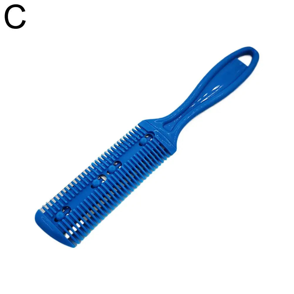 Hair Trimmer Razor Blade Trimming Salon Shave Shaving Comb Thinning Qme blue