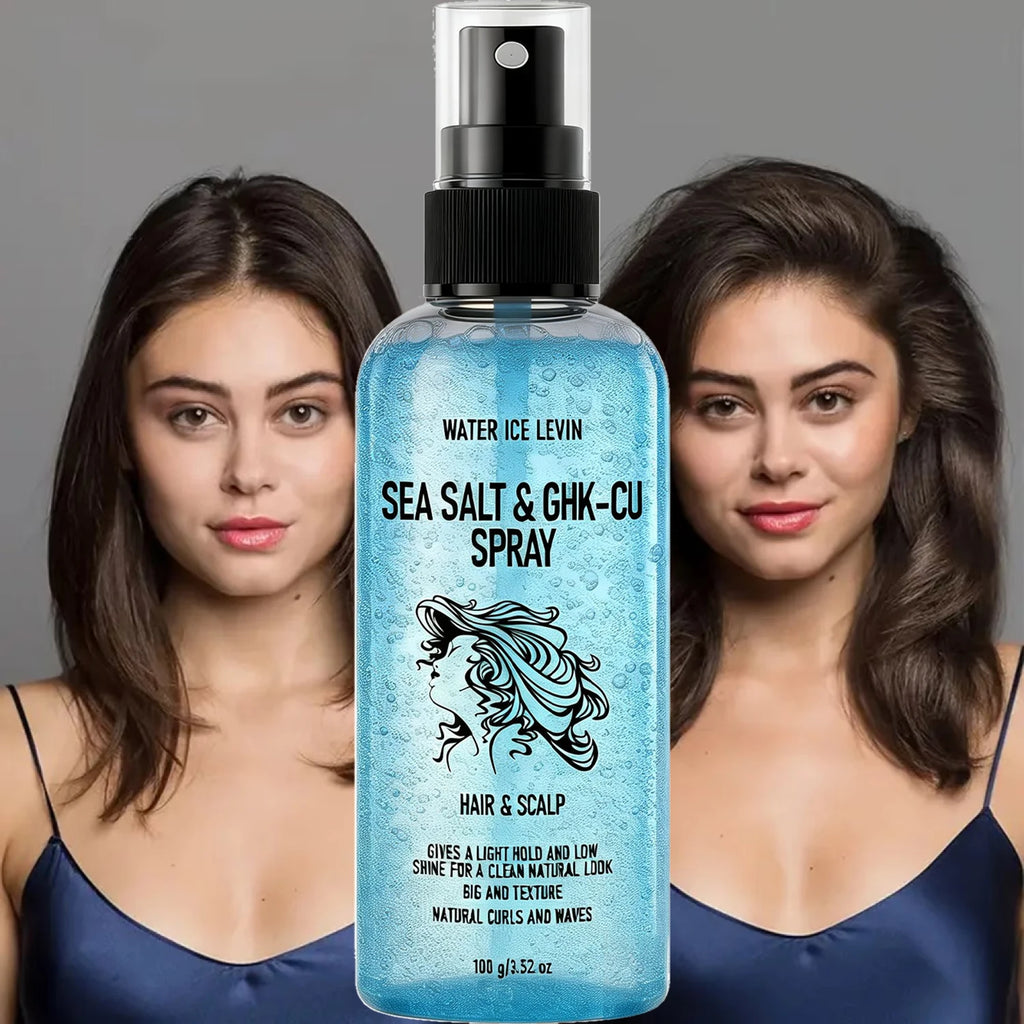 Biotin Keratin Sea Salt Hair Spray, GHK-Cu Infused Create Natural Curls & Hair Texture Qme