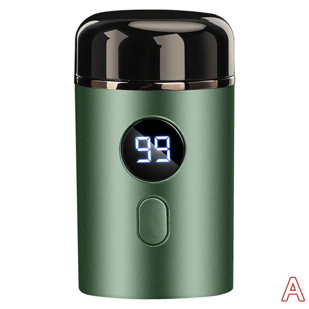 New Mini Portable Men's Electric Shaver Long Standby Car Mounted Wash-free Charging Shaving Razor For Men Qme green CN