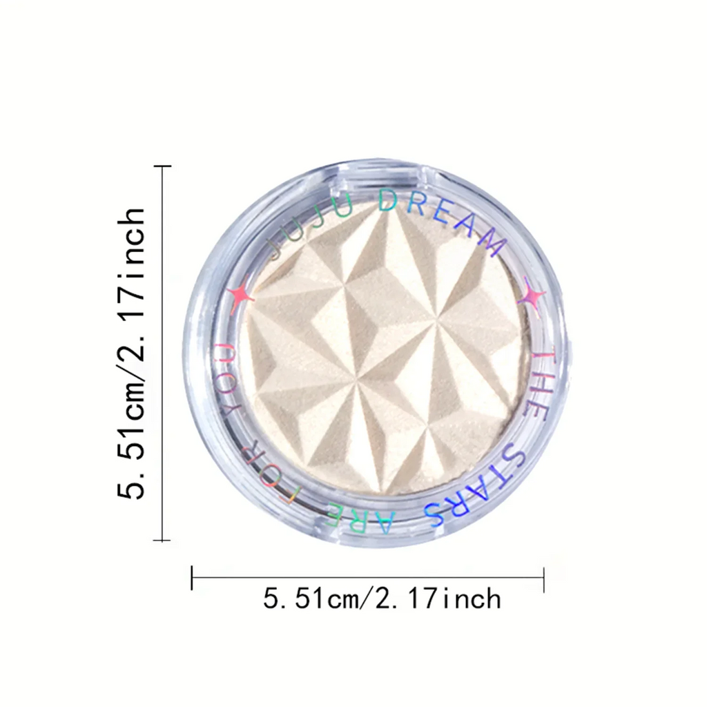 Shimmer Diamond Glow Highlighter 2-Color Palette Contour Brighten Qme