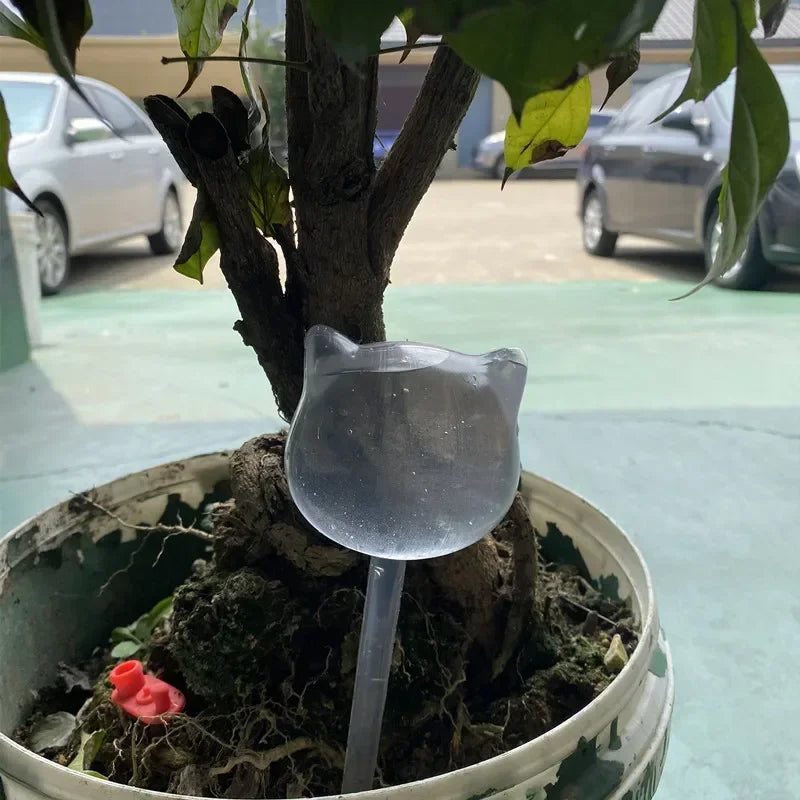 Cute Animal Shape Automatic Drip Irrigation System Plant Watering Qme cat