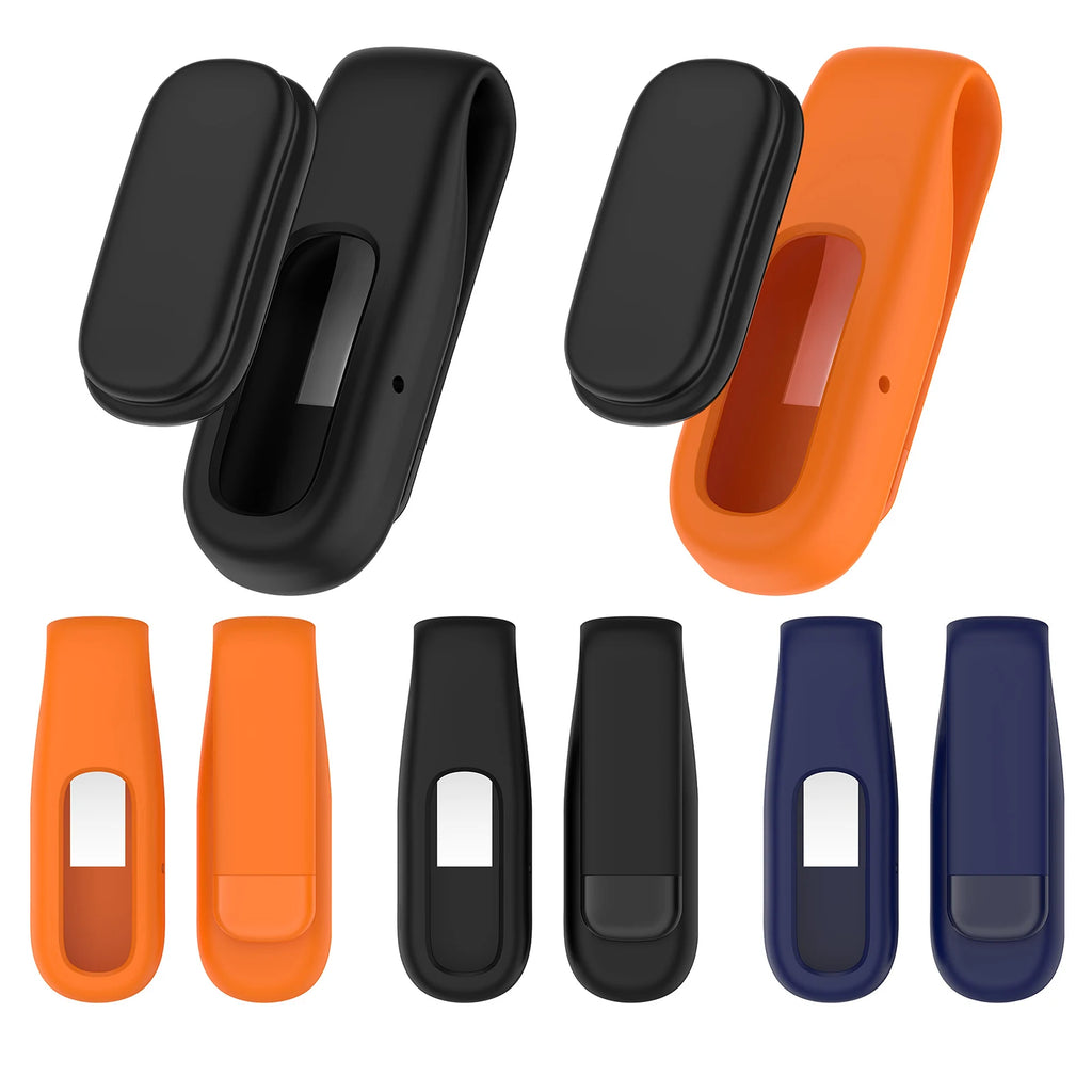 Soft Silicone Clip Clasps For Google Fitbit Air Multi-Purpose 360Degree Protection Clips Case for Outdoor Sports Running Cycling Qme