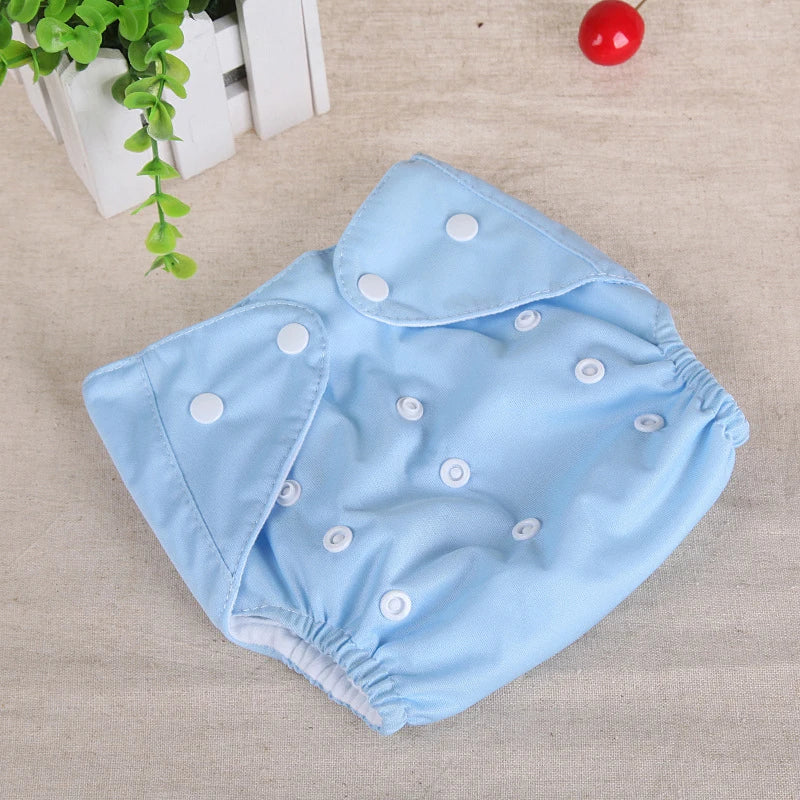 Baby Training Pants Buttons Diaper Baby Underwear Summer Washable Breathable Diaper Pants Baby Diapers Cotton Learning Trousers Qme Blue