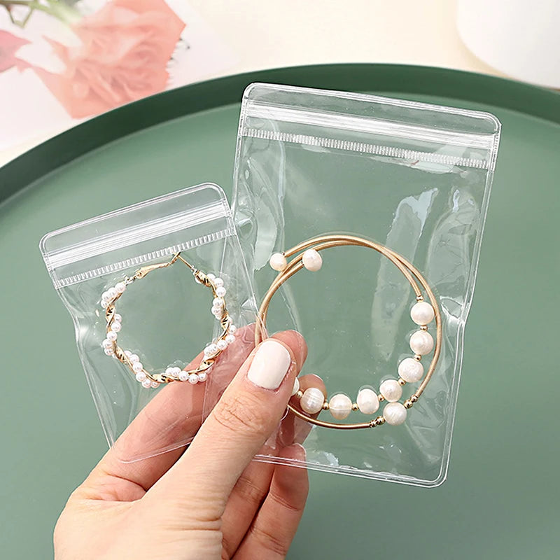 Storing Bracelets Rings Earrings Organizer Jewelry Small Self-sealing Qme