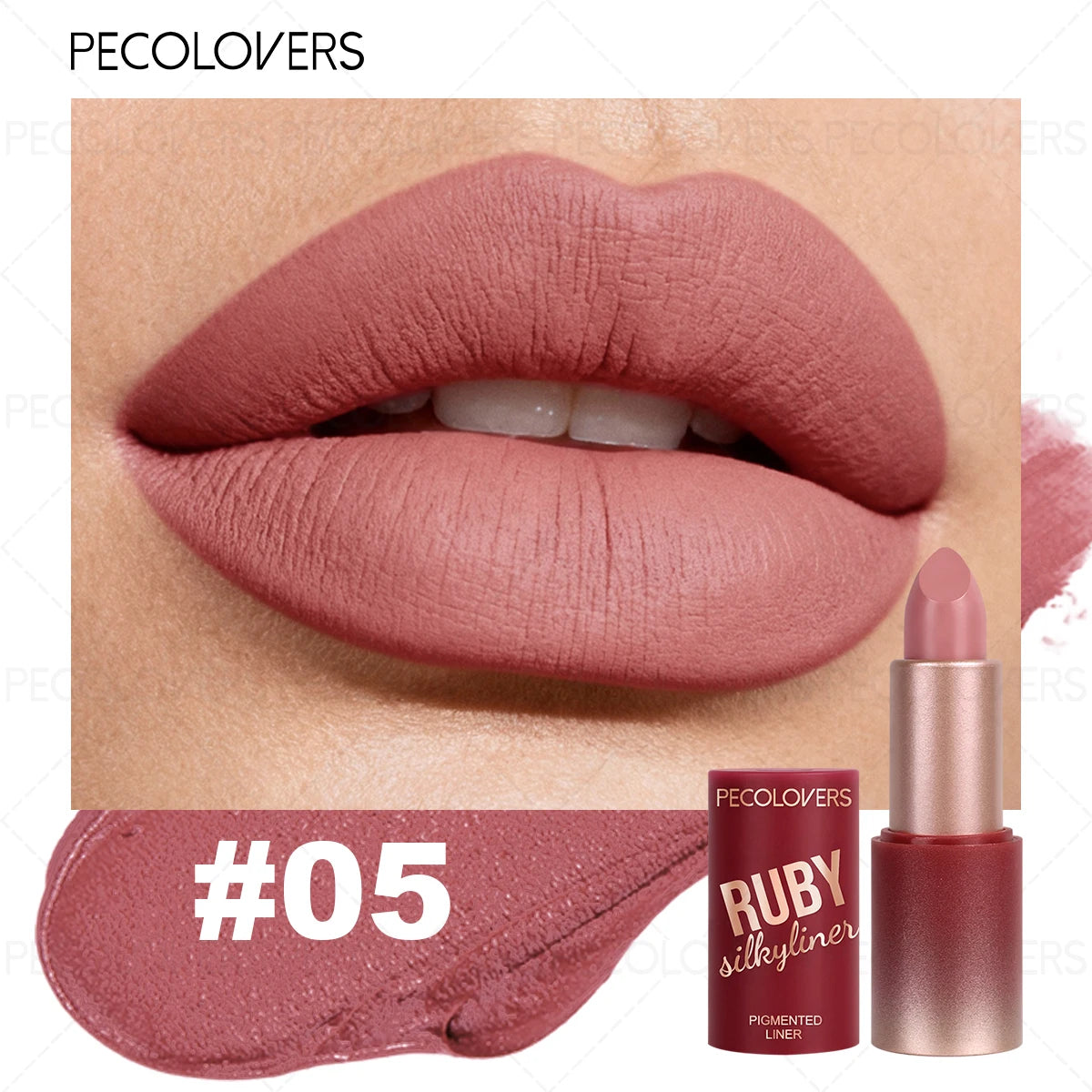 Red Tube Lipstick Rendering Series Waterproof Non-drying Suitable Qme 05