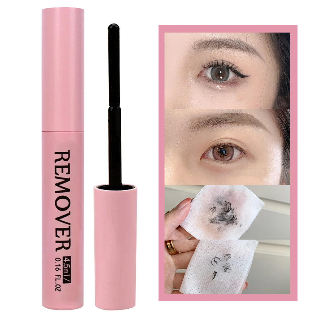 Cluster Lash Glue Remover 5ML Soothing Oil Lash Glue Remover Mascara Wand Eyelash Extension Remover Self Use at Home Makeup Tool Qme
