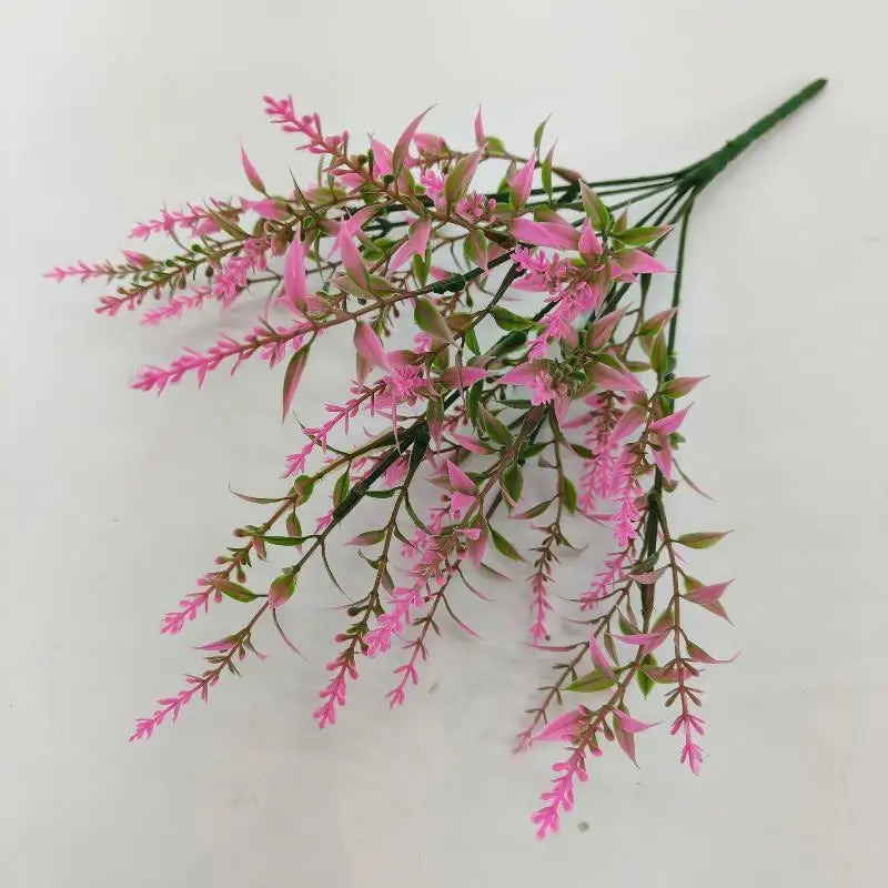 1Pcs Bridal Bouquet Household Products 34cm Artificial Flower Plastic Lavender Fake Plant Wedding Home Garden Decoration Qme A9