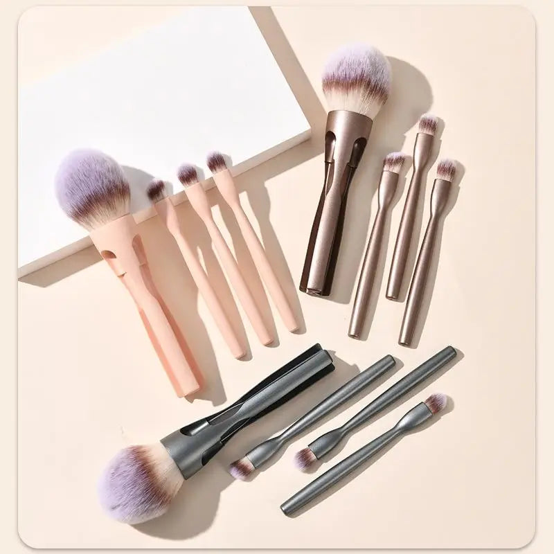Powder Blusher Eye Shadow Concealer Convenient Makeup Brush 4-in-1 Qme
