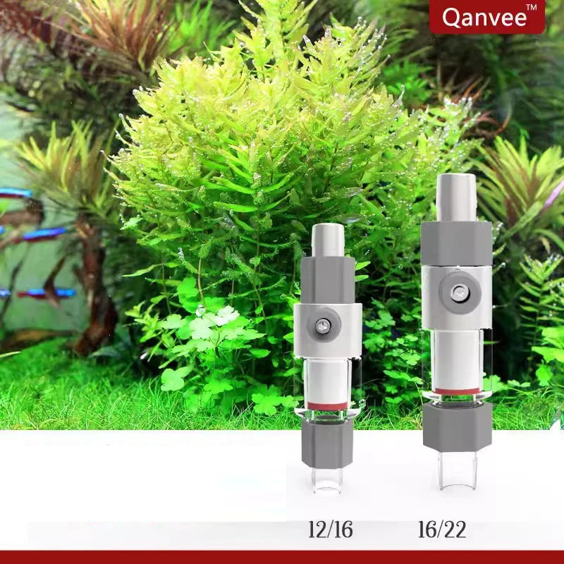 Qanvee CO2 Diffuser Atomizer System Plant Aquarium Fish Tank Reactor Shrimp Turtle Kit Accessories Akvarium Sprayer Cylinder Qme