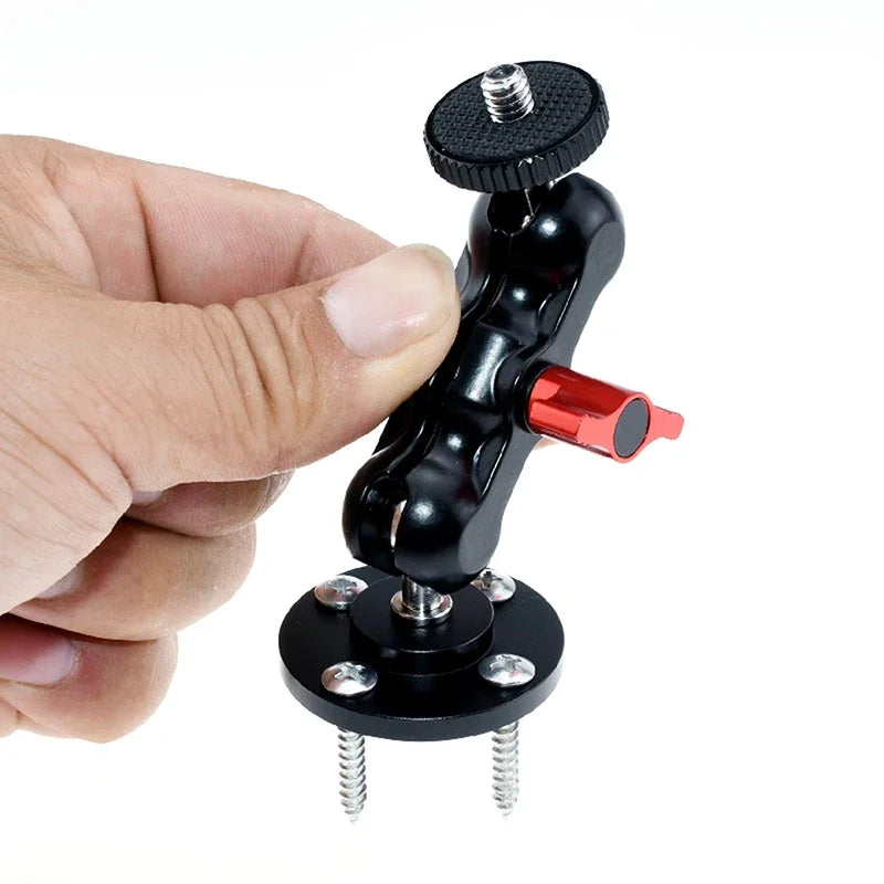 Shoe Mount Metal Plate Wall 1 4 3 Thread Tripod Adapter Holder Qme