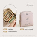 Waterproof 6-Layer Jewelry Storage Bag Portable Travel Jewelry Pouch for Necklaces Bracelets Rings Outdoor Vacation Use Qme A1