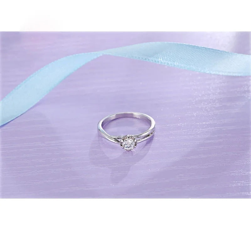 925 Sterling Silver Color Jewelry Rings For Women Wedding Jewelry Bijoux Zirconia Vintage Accessories Engagement Hollow Qme