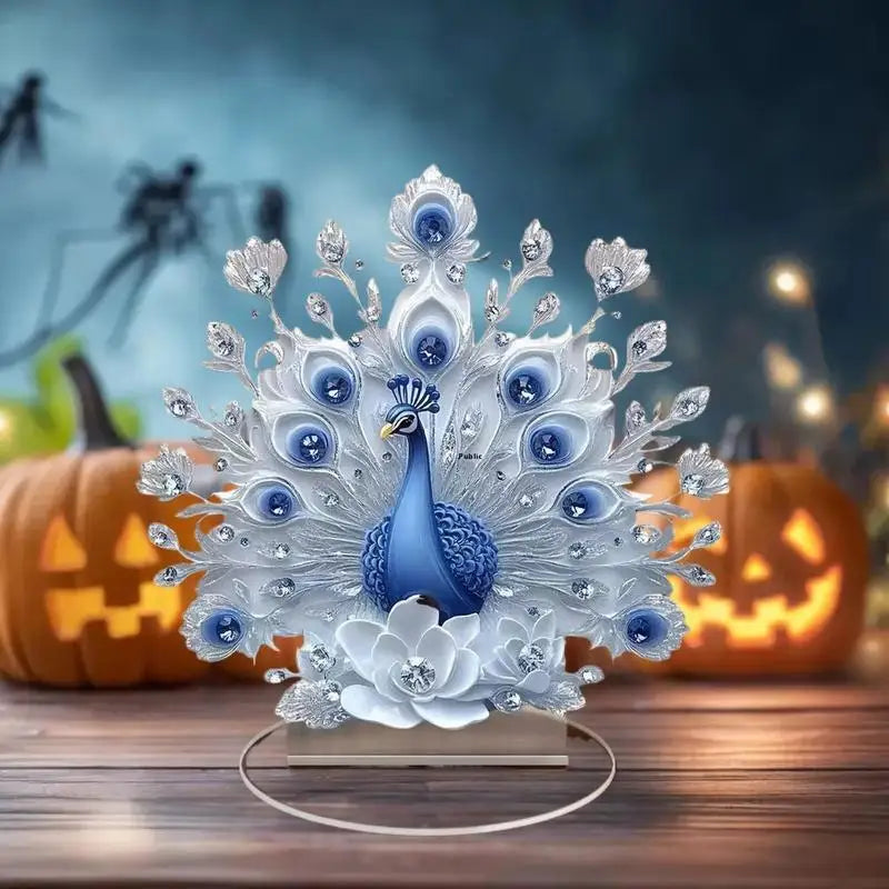 Office Housewarming Desktop Decor Ornament Peacock Figure Qme Default Title