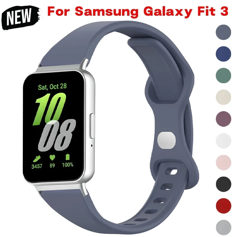 Strap for Galaxy Fit 3 Watch Strap Samsung Girls Adapter Woman Accessories Strap Band Bracelet Silicone Women Bracelet Qme