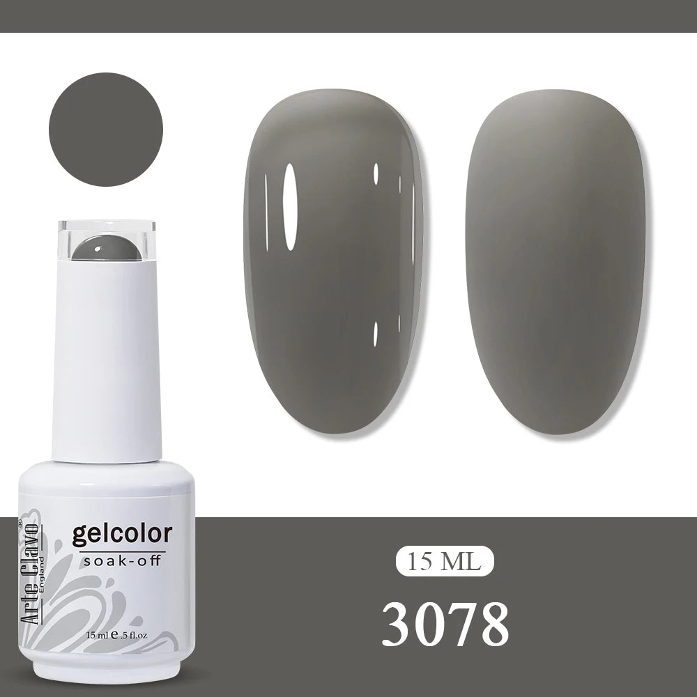 Arte Clavo Amber Gel Nail Polish Translucent Vintage Jelly Semi
