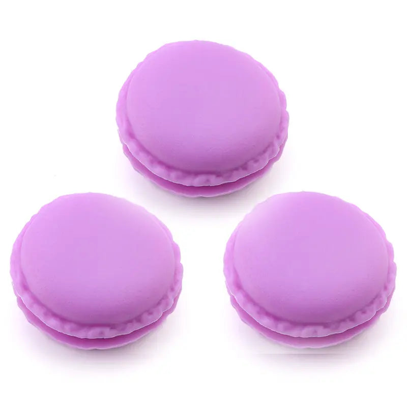 3pieces/lot Candy Color Macarons Storage Box Portable Mini Gift Package Box Lovely Jewelry Package Box Case for Small Items Qme purple