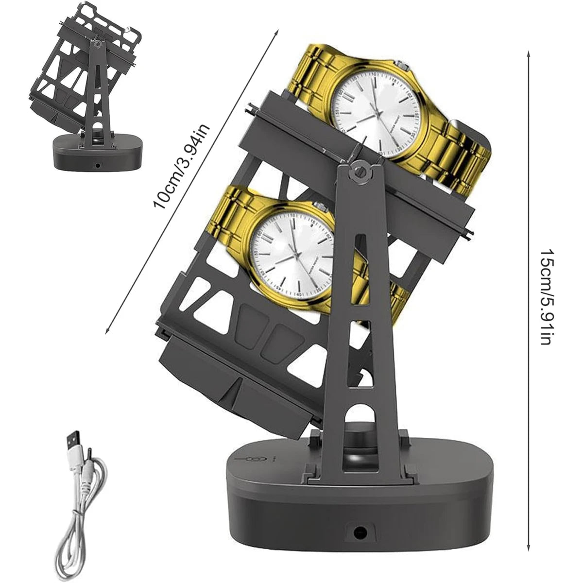 Automatic Watch Winder Self-Winding Device Watches Mechanical Rotomat Wind-Up Small Watch Shaker Mechanical Watch Winding Device Qme