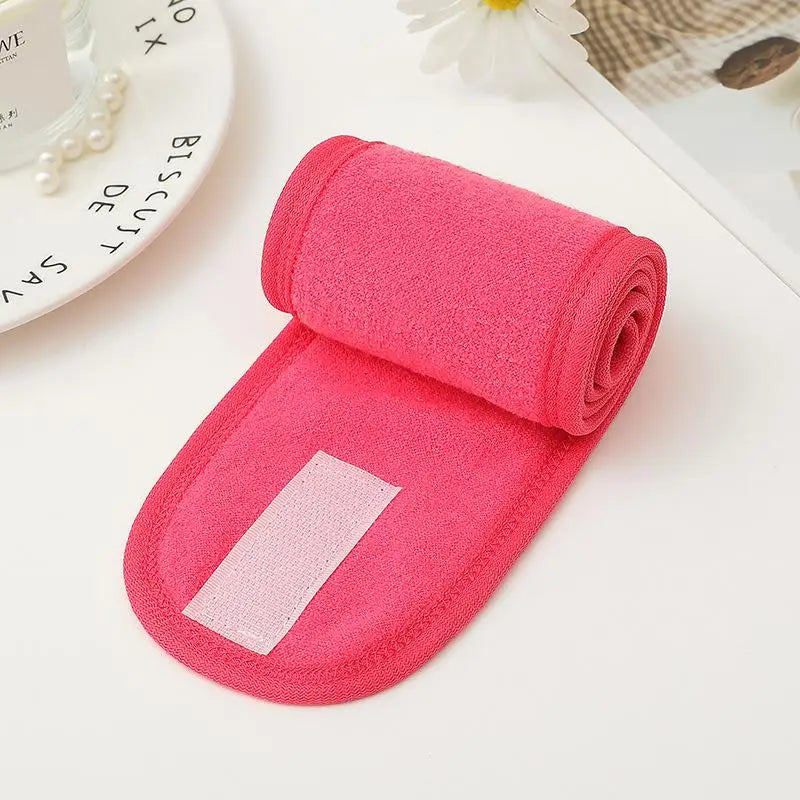 Eyelash Extension Headband Makeup Eyelash Extension Supplies Lashes Accessories Face Washing Bath SPA Facial Adjustable Headband Qme black