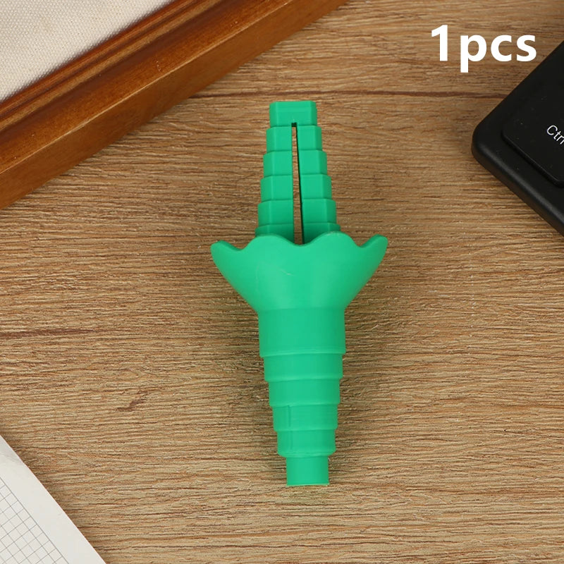 Bottle Emptying Reusable Liquid Transfer Connector No Waste Funnel Qme 1pcs Green