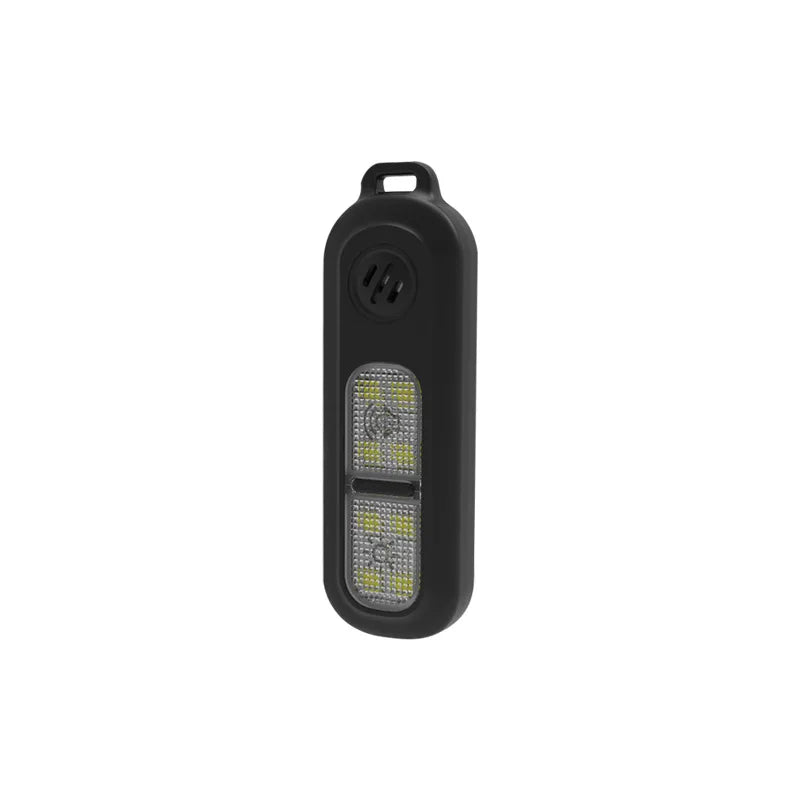 Outdoor night running three-color luminous light arm with personal alarm night riding and running anti-wolf safety warning light Qme Black