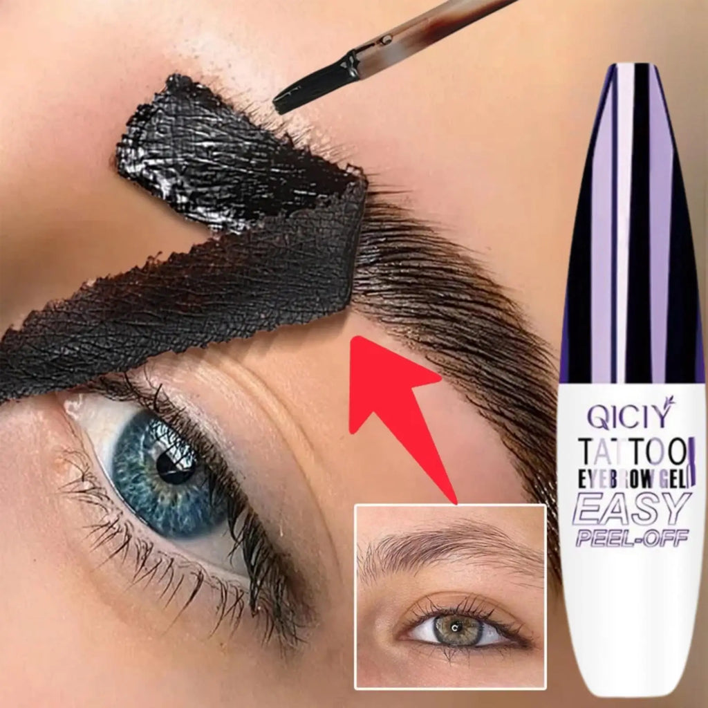 Dyeing Eye Brow Tattoo Tint Peel Off Eyebrow Eyeliner Freckles Dye Cream Waterproof Eyebrow Enhancer Gel Make Up Cosmetic Tool Qme